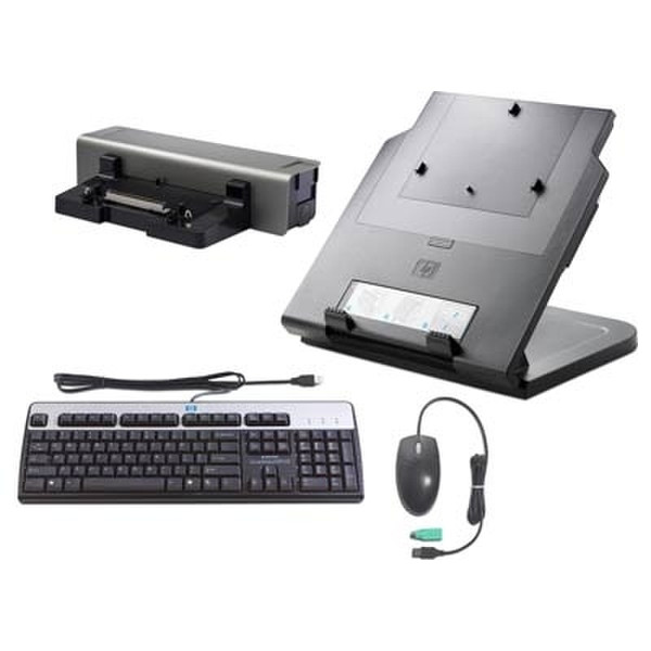 HP 2008 120W Docking Station +Notebook Stand + Keyboard + Mouse Bundle