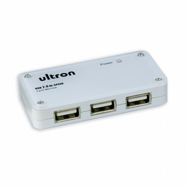 Ultron USB-HUB 2.0 4-Port UH-440w 480Mbit/s Schnittstellenhub