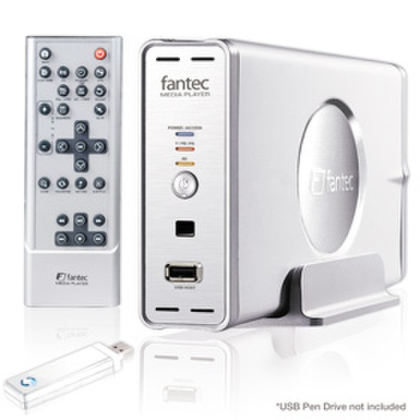 Fantec MM-UH35US 500GB 500ГБ 720 x 576пикселей Cеребряный медиаплеер