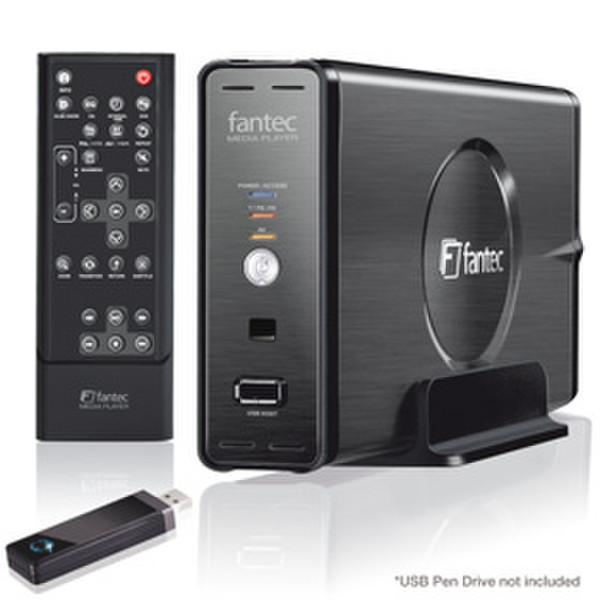 Fantec MM-UH35US 1TB 1000GB 720 x 576pixels Black,Titanium digital media player
