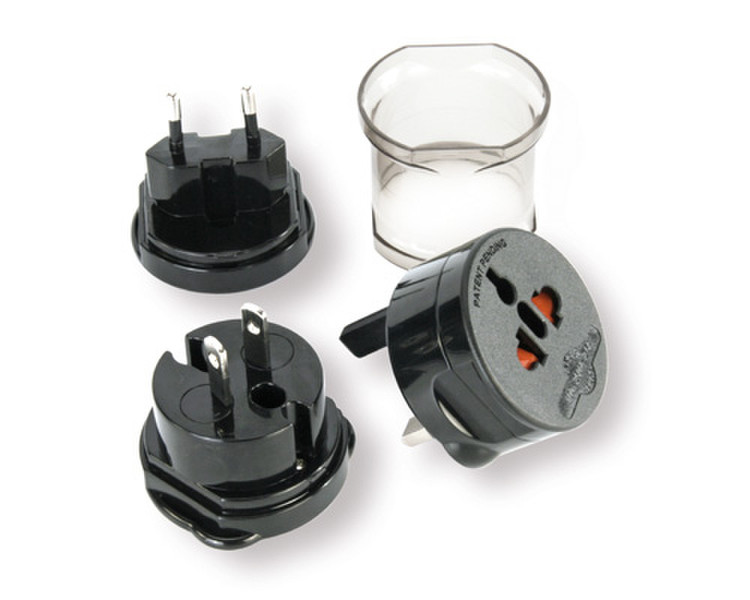 Ansmann Traveller Plug-Set Black power adapter/inverter