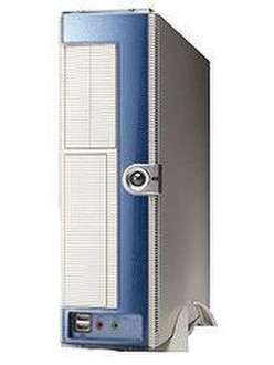 Jou Jye Computer Nu-1290 SlimLine 300W Black Beige/Silver Low Profile (Slimline) Beige,Blue computer case