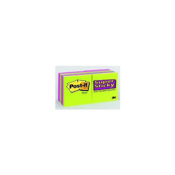 Post-It Super Sticky Rainbow Ultra (Pack 12) self-adhesive label