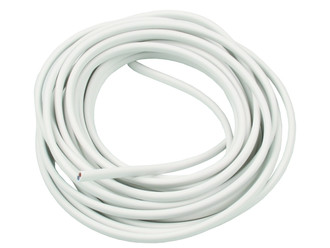 Sandberg 230V cable 5m, flat, white