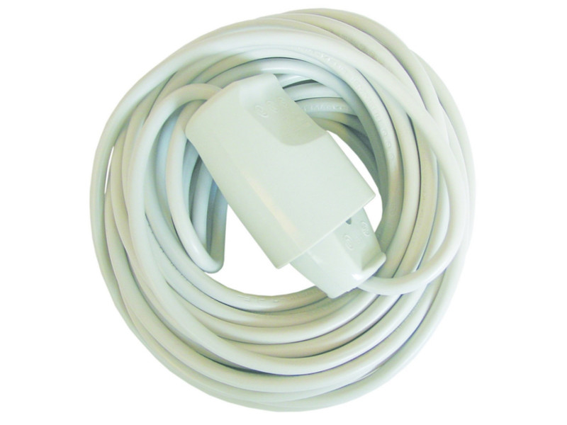 Sandberg Extension cord, 10m, white, 2 pin