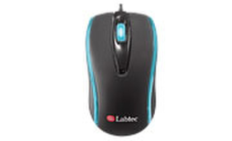 Labtec Laser Glow Mouse 1600 USB Laser 1600DPI Schwarz Maus