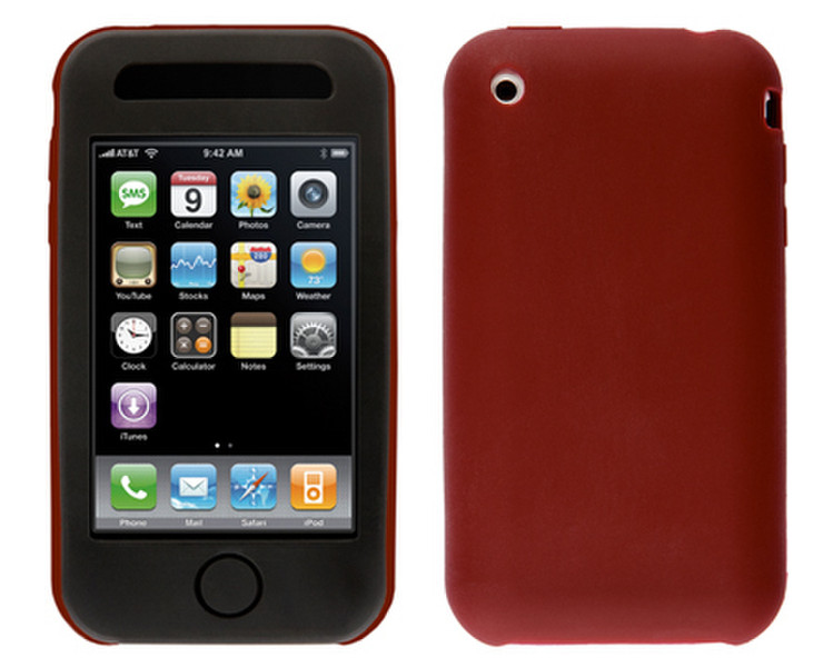 Stylz iPhone 3G Dual Color Sleeve, Ruby Brown