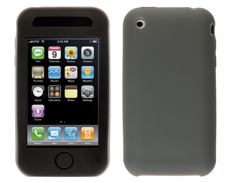 Stylz iPhone 3G Dual Color Sleeve, Graphite Grau