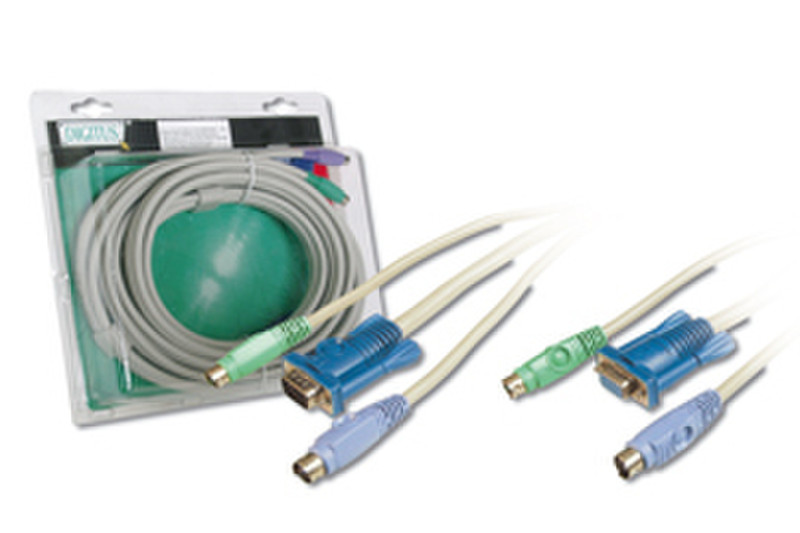 Digitus Octopus Cable, VGA, PS/2 Mouse, PS/2 Keyboard 1.8м кабель клавиатуры / видео / мыши