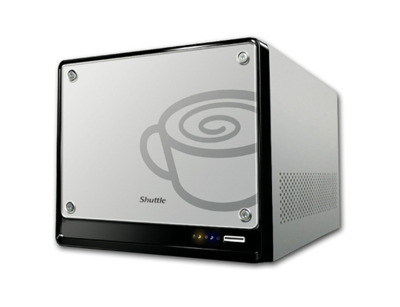 Shuttle K45S Intel 945GC Express Socket T (LGA 775) Mini-Tower Cеребряный ПК/рабочая станция barebone