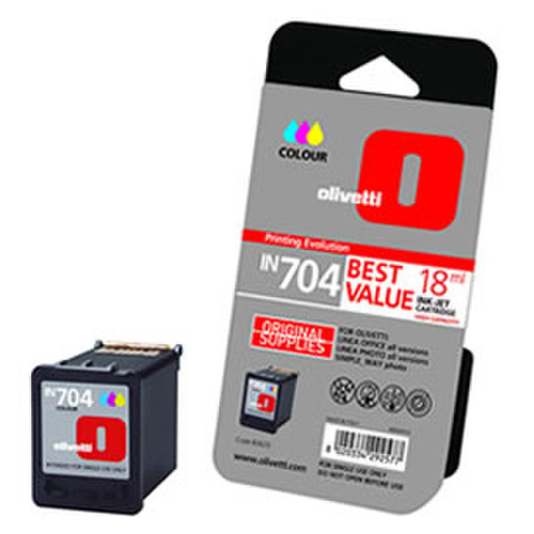 Olivetti High capacity colour ink-jet cartridge IN704 ink cartridge