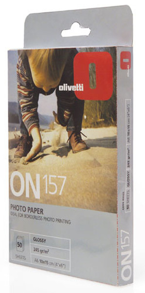 Olivetti Photo paper 10x15cm glossy finish 50-sheet pack photo paper