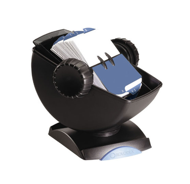 Rolodex Covered Swivel Rotary 2 1/4 x 4 business card holder