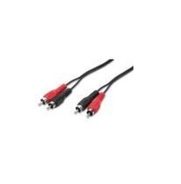nuovaVideosuono 2xRCA-2xRCA 1.5m M-M 1.5m 2 x RCA 2 x RCA Schwarz