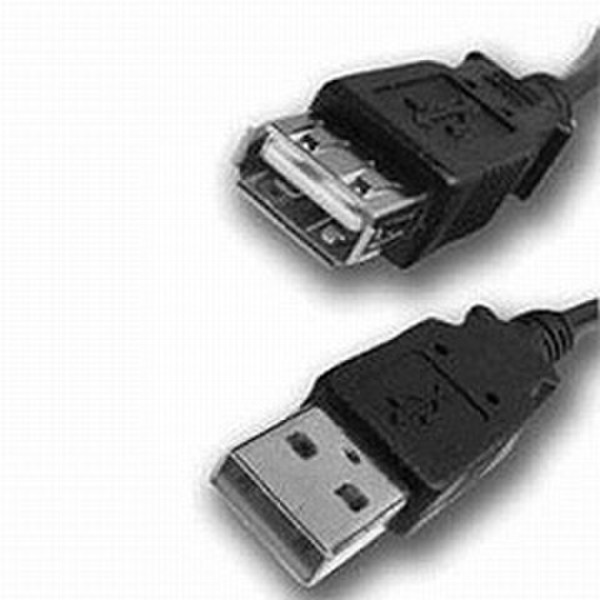 nuovaVideosuono USB 3m M-F 3м USB A USB A Черный