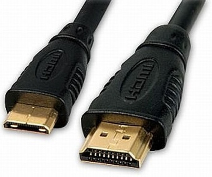 nuovaVideosuono HDMI-mini HDMI 1.5m M-M 1.5м HDMI Mini-HDMI Черный