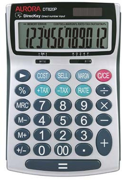 Aurora DT820P Pocket Basic calculator Silver
