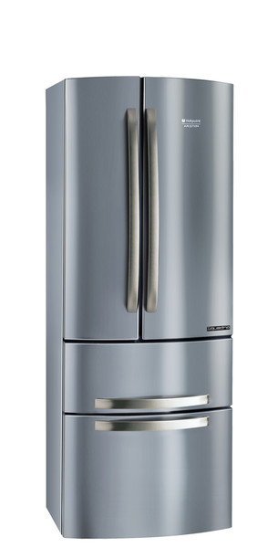 Hotpoint 4D X/HA freestanding A Silver side-by-side refrigerator