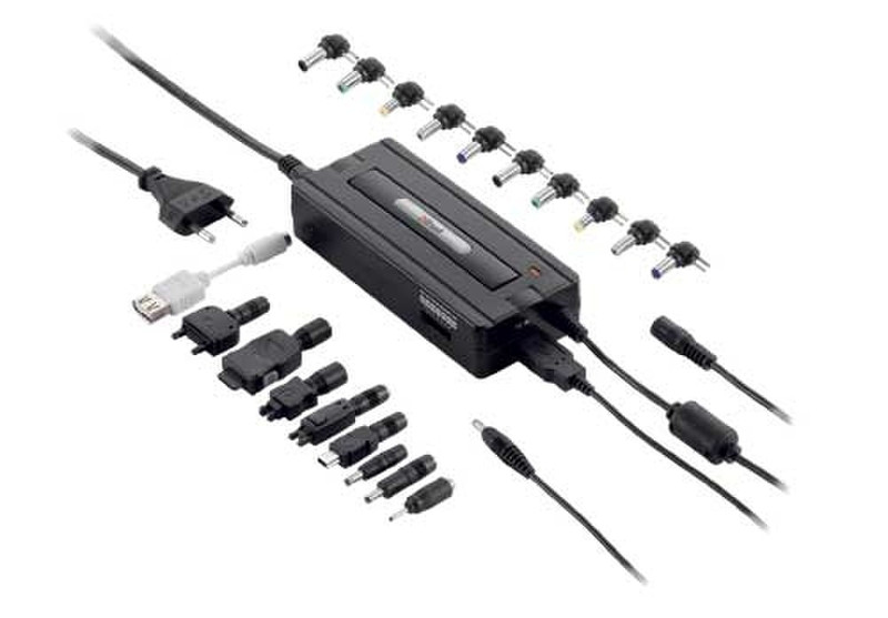 Trust 4-in-1 Notebook Power Adapter PW-1280p Schwarz Netzteil & Spannungsumwandler