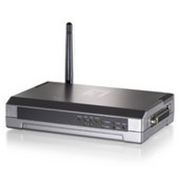 LevelOne WPS-1133 Ethernet LAN/Wireless LAN Черный, Серый сервер печати