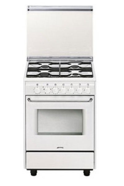 Smeg CB51GV Freestanding Gas hob A White cooker