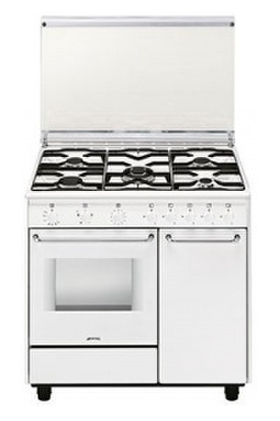 Smeg CB91GV Freistehend Gas hob Weiß Küchenherd