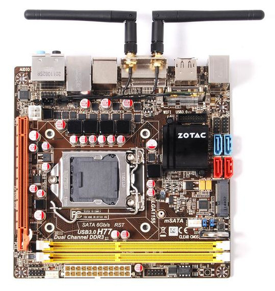 Zotac H77ITX-B-E Intel H77 Socket H2 (LGA 1155) Mini ITX motherboard