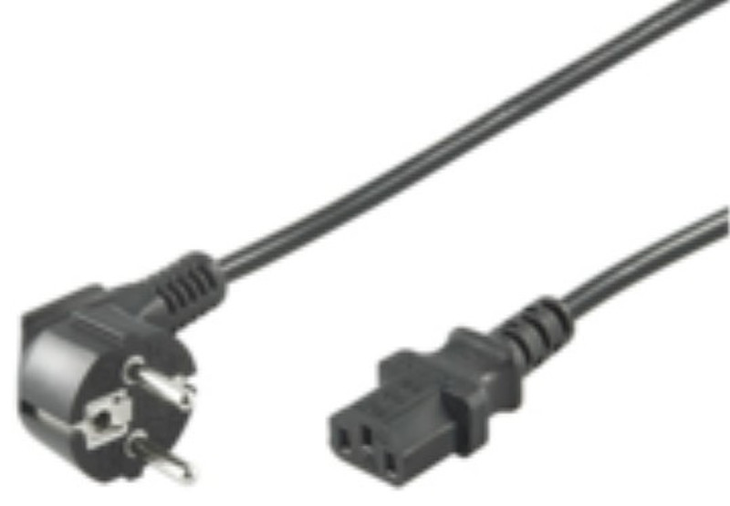 Microconnect PE010405 0.5m C13-Koppler CEE7/7 Schuko Schwarz Stromkabel