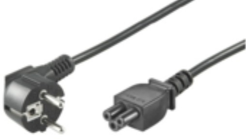 Microconnect PE010850 5m CEE7/7 Schuko C5 coupler Black power cable