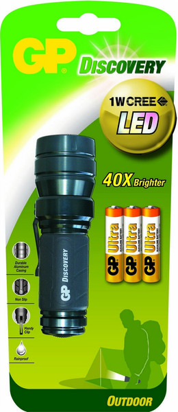 GP Batteries 260LOE203-C3 Hand-Blinklicht LED Schwarz, Grau Taschenlampe