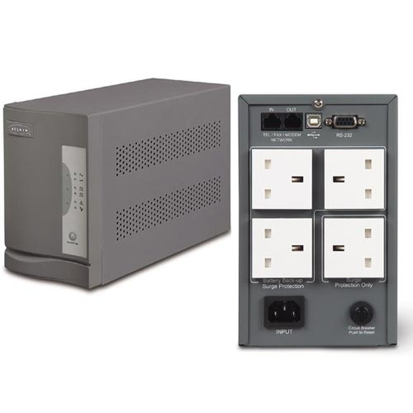 Belkin 800VA Universal UPS 800VA Grey uninterruptible power supply (UPS)