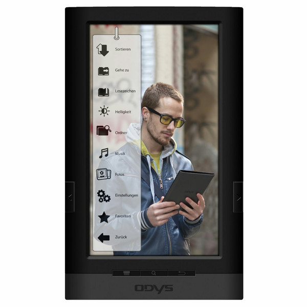 ODYS Touch 7" 7" Сенсорный экран 4ГБ Черный электронная книга