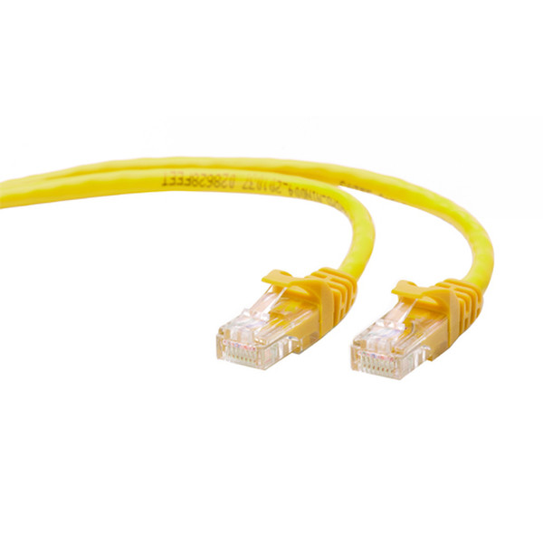 Wirewerks CAT-5EAYL001 0.3m Cat5e U/UTP (UTP) Gelb Netzwerkkabel