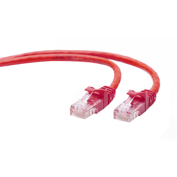 Wirewerks CAT-5EARD001 0.3м Cat5e U/UTP (UTP) Красный сетевой кабель