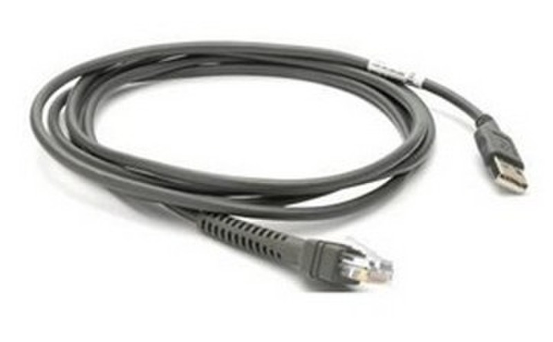 Zebra 4.6m USB A 4.6м USB A Серый