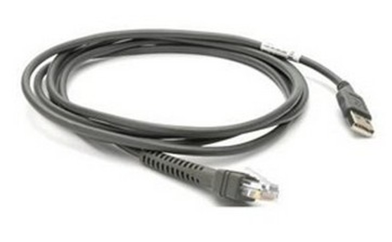 Zebra 4.6m USB A 4.6m USB A Grau