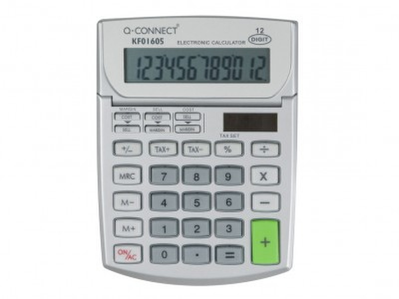 Q-CONNECT KF01605 Tasche Einfacher Taschenrechner Grau Taschenrechner