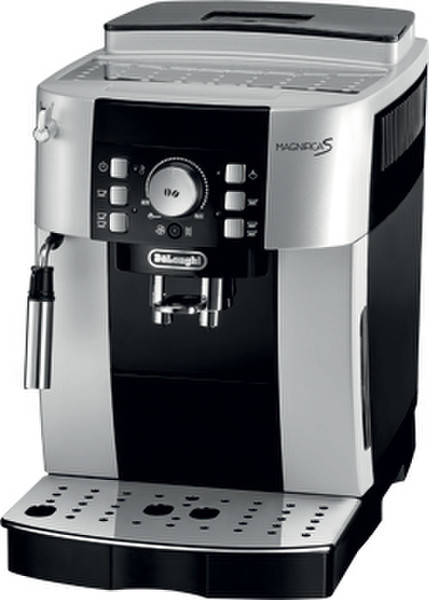 DeLonghi Magnifica S ECAM 21.117.SB Espresso machine 1.8л 14чашек Черный, Cеребряный