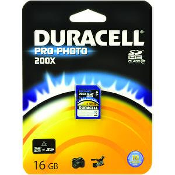 Duracell SDHC 16GB 16ГБ SDHC Class 10 карта памяти