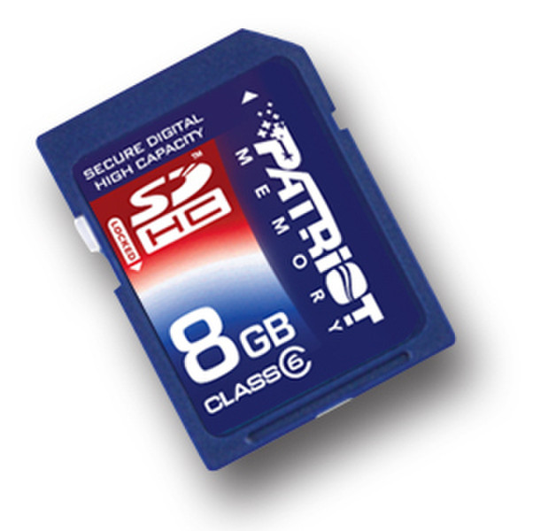 Patriot Memory 8GB SDHC Class 6 8ГБ SDHC карта памяти