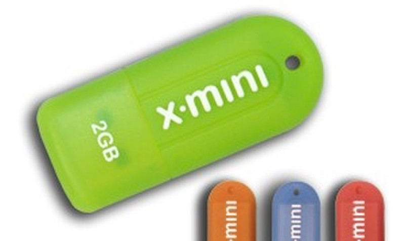 Patriot Memory Mini USB Flash Drive 2GB 2ГБ Зеленый USB флеш накопитель