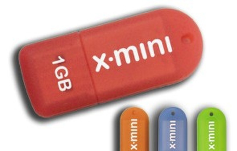 Patriot Memory Mini USB Flash Drive 1GB 1ГБ Красный USB флеш накопитель