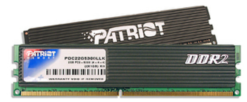 Patriot Memory DDR2 2GB (2 x 1GB) PC2-5300 2GB DDR2 667MHz memory module