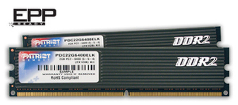 Patriot Memory DDR2 2GB PC2-6400 2GB DDR2 800MHz memory module