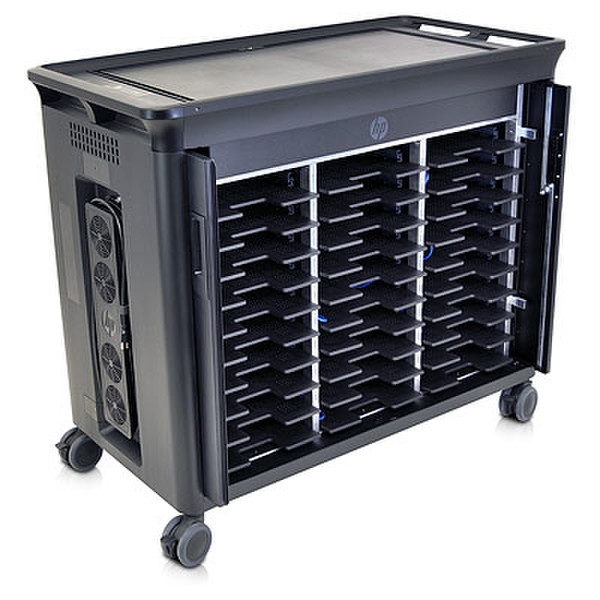 HP 30-NB Managed Charging Cart notebook Multimedia cart Black