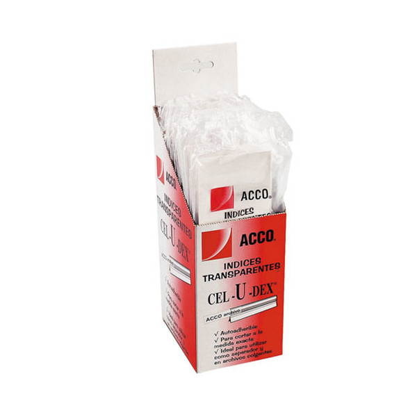 Acco P1520 Kunststoff Transparent 25Stück(e) Trennblatt