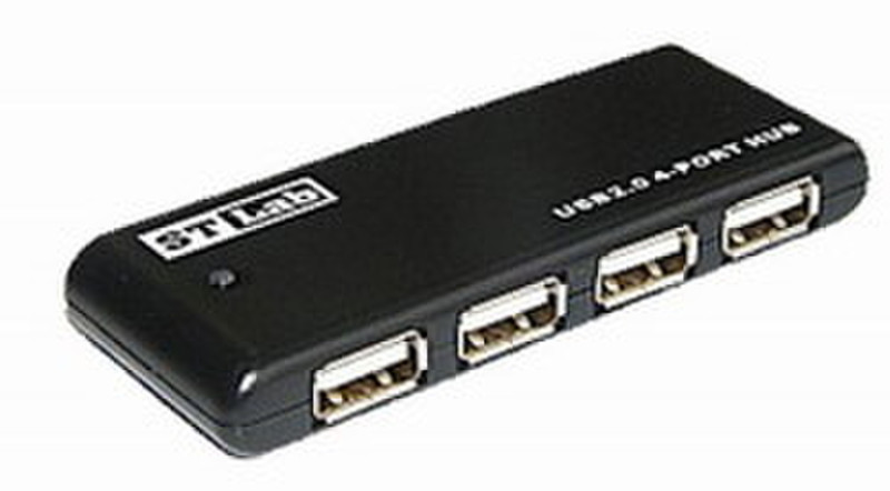 ST Lab 4-Port USB 2.0 Hub U-310 480Mbit/s Schwarz Schnittstellenhub