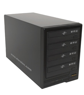 Aleratec 260150 1:4 Dvd/Cd Tower Publisher Ls Lightscribe Dvd/Cd Publishing System Schwarz Optisches Laufwerk