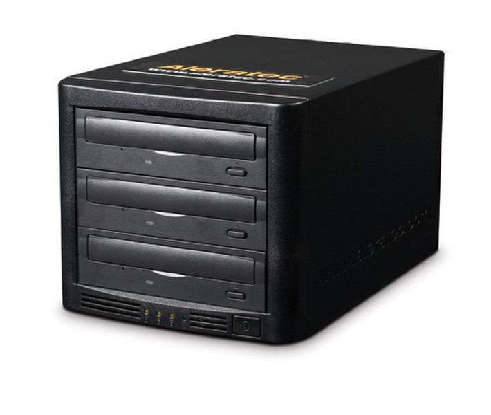 Aleratec 260162 1:3 HLS CD/DVD Duplicator with LightScribe Black optical disc drive