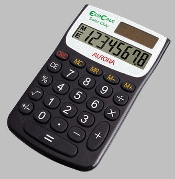 Aurora EC101 Pocket Basic calculator Black calculator